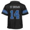 Amon-Ra St. Brown Detroit Lions Nike Toddler Alternate Game Jersey - Black - Detail View