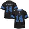 Amon-Ra St. Brown Detroit Lions Nike Toddler Alternate Game Jersey - Black - Front View