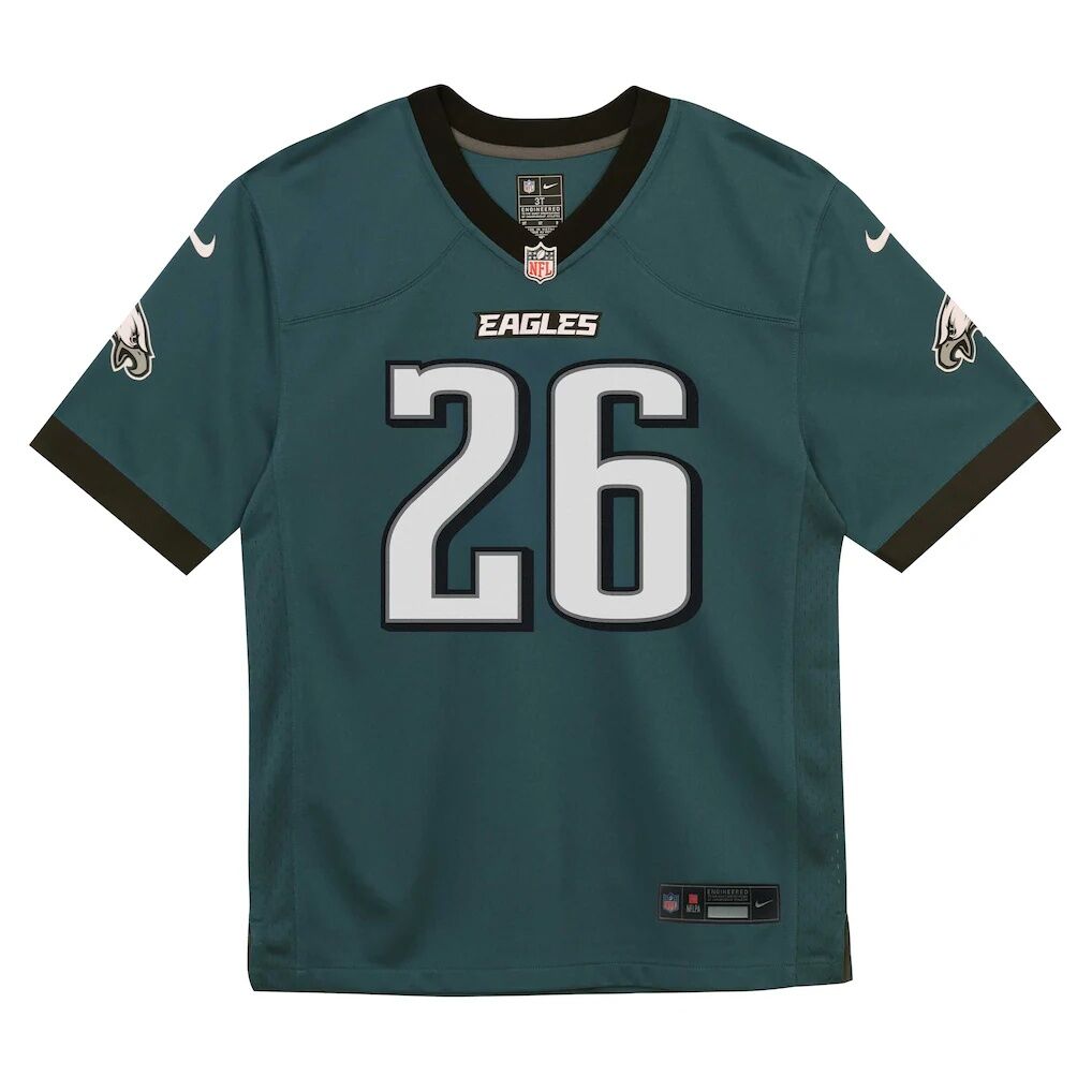 Saquon Barkley Philadelphia Eagles Nike Toddler Team Game Jersey - Midnight Green