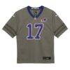 Josh Allen Buffalo Bills Nike Infant Nickel City Game Jersey - Gray - Side View