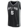 Stephon Castle San Antonio Spurs Fashion7 Fast Break Replica Jersey - Black - - Alt1