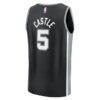 Stephon Castle San Antonio Spurs Fashion7 Fast Break Replica Jersey - Black - - Alt2