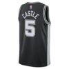 Stephon Castle San Antonio Spurs Nike Unisex Swingman Jersey - Black - Detail View