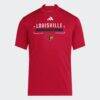 Louisville Cardinals adidas D4T T-Shirt - Red - Front View
