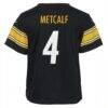 D.K. Metcalf Pittsburgh Steelers Nike Preschool Team Game Jersey - Black - Detail View
