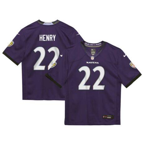 Derrick Henry Baltimore Ravens Nike Preschool Team Game Jersey - Purple - Front View