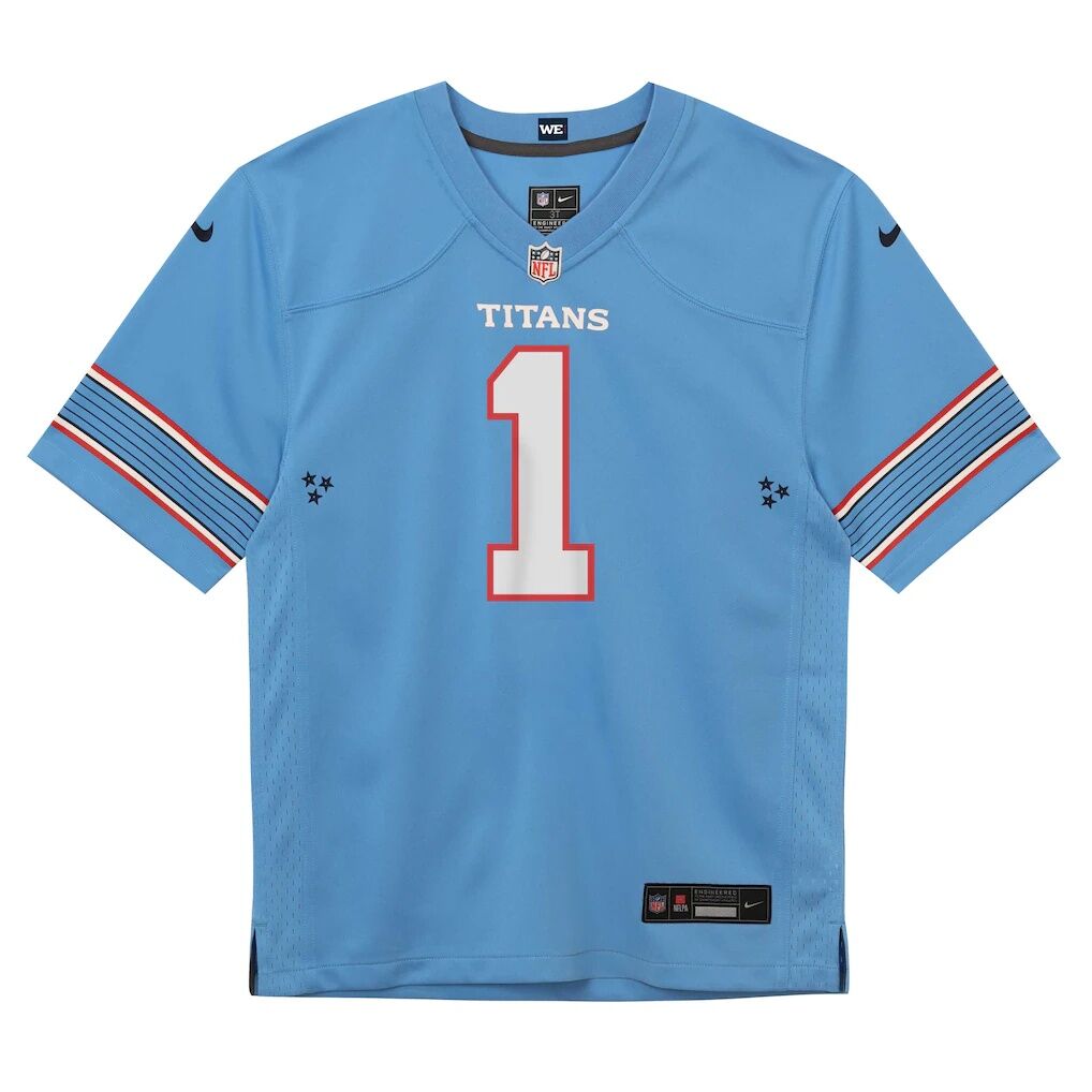 Cameron Ward Tennessee Titans Nike Preschool Team Game Jersey - Light Blue