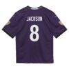 Lamar Jackson Baltimore Ravens Nike Toddler Team Game Jersey - Purple - Detail View