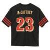 Christian McCaffrey San Francisco 49ers Nike Toddler 2025 Rivalries Collection Game Jersey - Black - Detail View