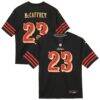 Christian McCaffrey San Francisco 49ers Nike Toddler 2025 Rivalries Collection Game Jersey - Black - Front View