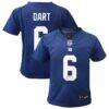Jaxson Dart New York Giants Nike Infant Team Game Jersey - - Front View