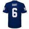 Jaxson Dart New York Giants Youth Replica Jersey - - Detail View