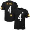 DK Metcalf Pittsburgh Steelers Youth Replica Jersey - Black - Front View
