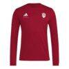 Indiana Hoosiers adidas Locker Football Icon AEROREADY Pre-Game Long Sleeve T-Shirt - Crimson - Side View