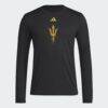 Arizona State Sun Devils adidas Primary Locker Logo Pre-Game Long Sleeve T-Shirt - Black - Front View