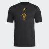 Arizona State Sun Devils adidas 2026 Locker Logo Pre-Game T-Shirt - Black - Front View