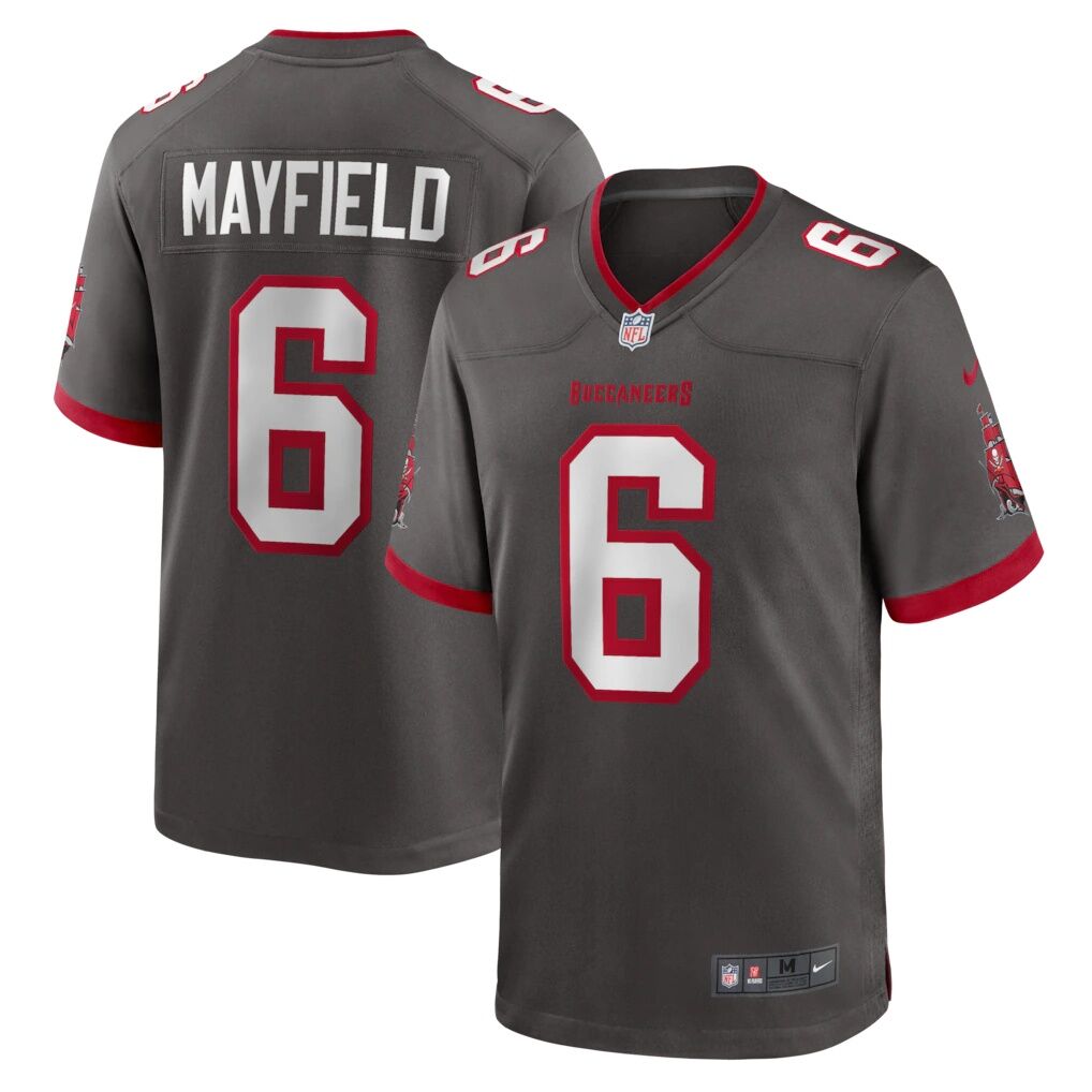 Baker Mayfield Tampa Bay Buccaneers Nike Alternate Game Player Jersey - Pewter