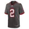 Emeka Egbuka Tampa Bay Buccaneers Nike Alternate Game Player Jersey - Pewter - Side View