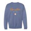 Houston Astros Soft as a Grape Women's Pigment Dye Crewneck Sweatshirt - Navy - Front View