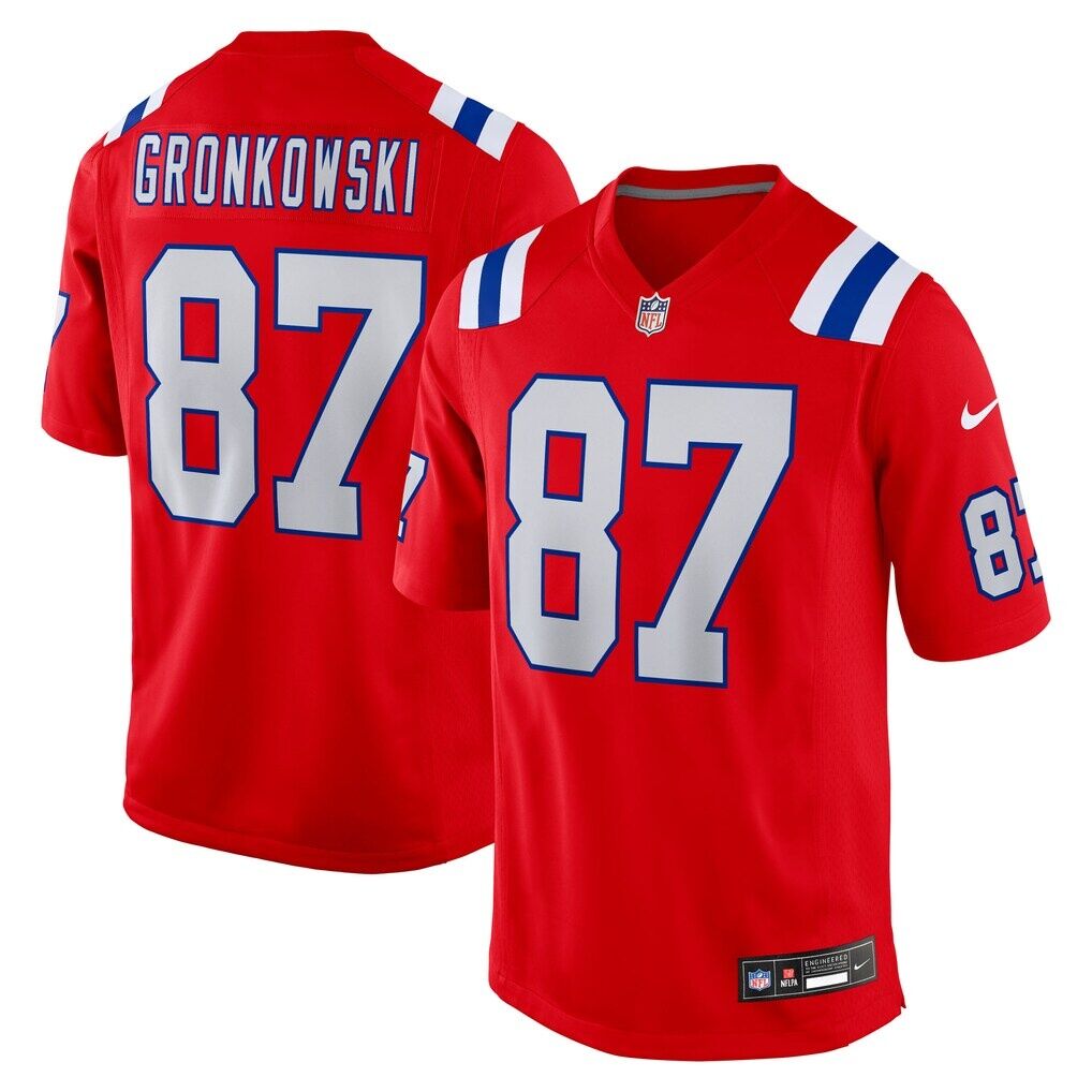 Rob Gronkowski New England Patriots Nike Alternate Retired Player Game Jersey