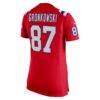 Rob Gronkowski New England Patriots Nike Women's Alternate Retired Player Game Jersey - Red - Detail View
