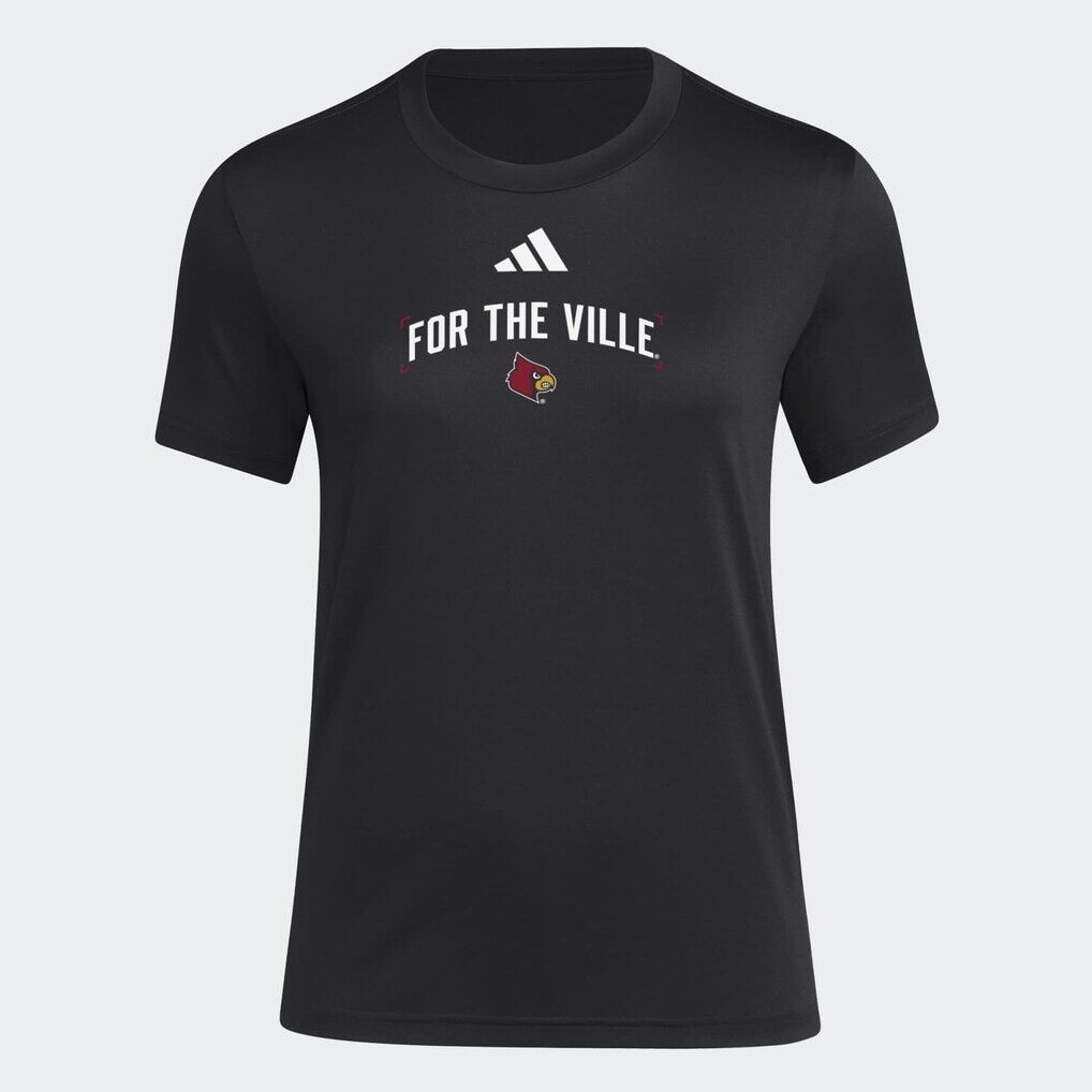 Louisville Cardinals adidas Women's Locker Slogan Pre-Game T-Shirt