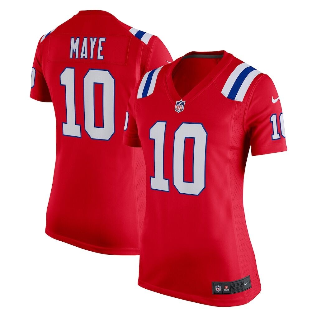 Drake Maye New England Patriots Nike Women's Alternate Game Jersey
