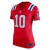 Drake Maye New England Patriots Nike Women's Alternate Game Jersey - Red - Side View
