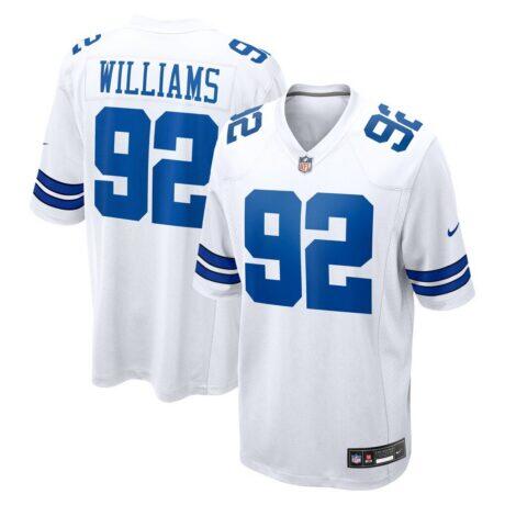 Quinnen Williams Dallas Cowboys Nike Game Jersey - White - Front View