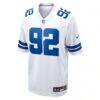 Quinnen Williams Dallas Cowboys Nike Game Jersey - White - Side View