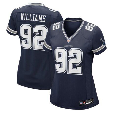 Quinnen Williams Dallas Cowboys Nike Women's Team Game Jersey - Navy - Front View