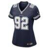 Quinnen Williams Dallas Cowboys Nike Women's Team Game Jersey - Navy - Side View