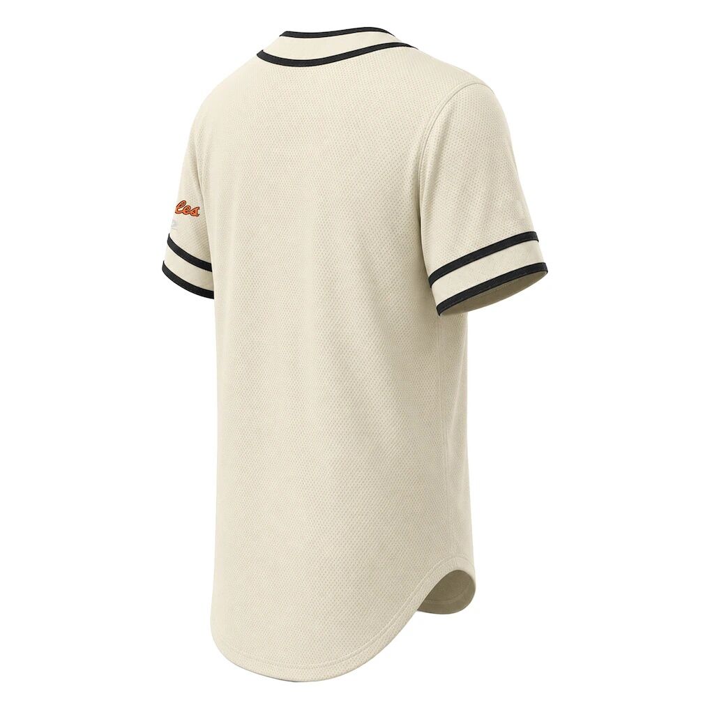 Baltimore Orioles Stitches Throwback Fashion Jersey - Natural