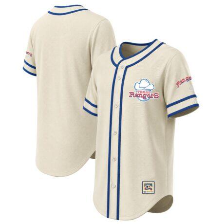 Texas Rangers Stitches Throwback Fashion Jersey - - Front View