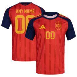 Spain National Team adidas 2026 Home Replica Custom Jersey