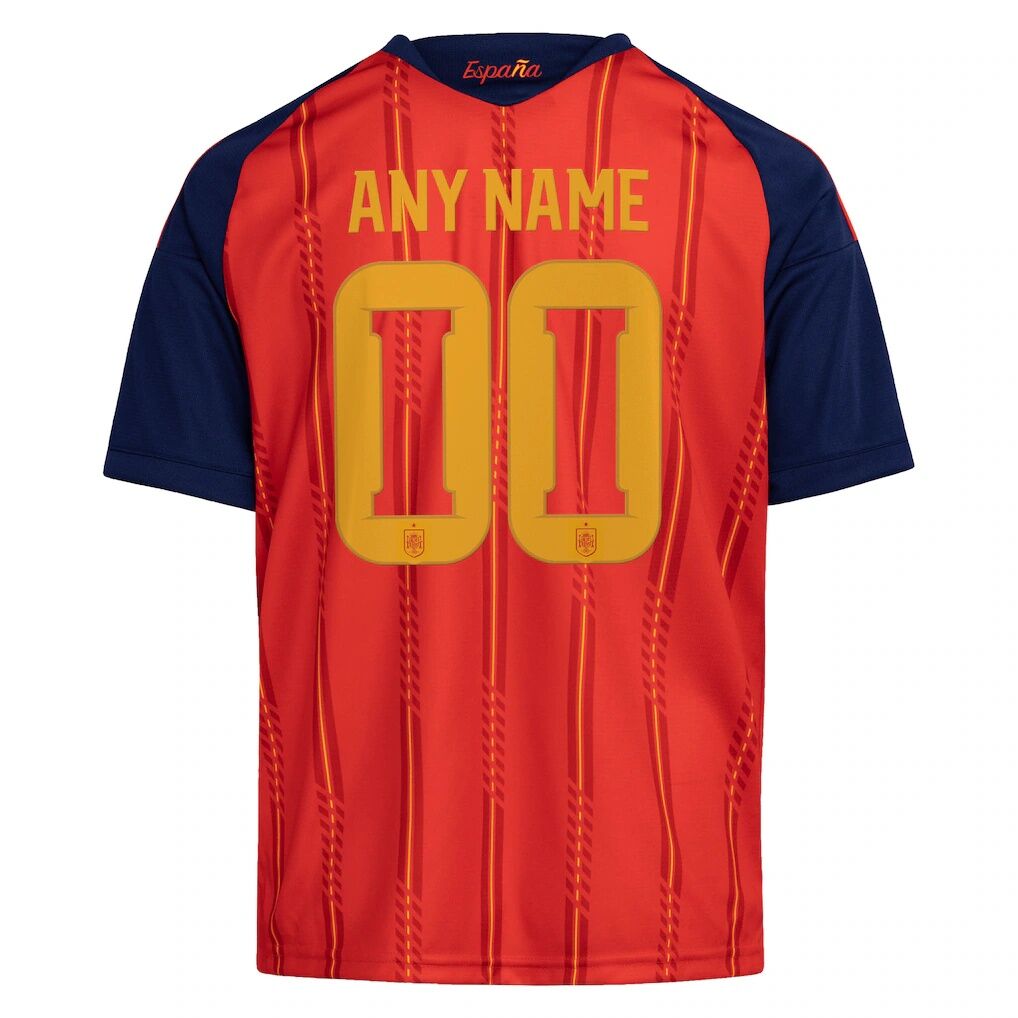 Spain National Team adidas Youth 2026 Home Replica Custom Jersey