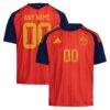 Spain National Team adidas Youth 2026 Home Replica Custom Jersey - Red - Front View