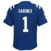 Ahmad Sauce Gardner Indianapolis Colts Nike Youth Home Game Jersey - Blue - Detail View