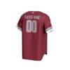 Fordham Rams GameDay Greats Unisex Lightweight Collegiate Baseball NIL Pick-A-Player Fashion Jersey - Maroon - Detail View