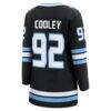 Logan Cooley Utah Mammoth Fashion7 Women's Home Breakaway Jersey - Black - Detail View