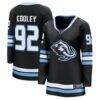 Logan Cooley Utah Mammoth Fashion7 Women's Home Breakaway Jersey - Black - Front View