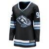 Logan Cooley Utah Mammoth Fashion7 Women's Home Breakaway Jersey - Black - Side View