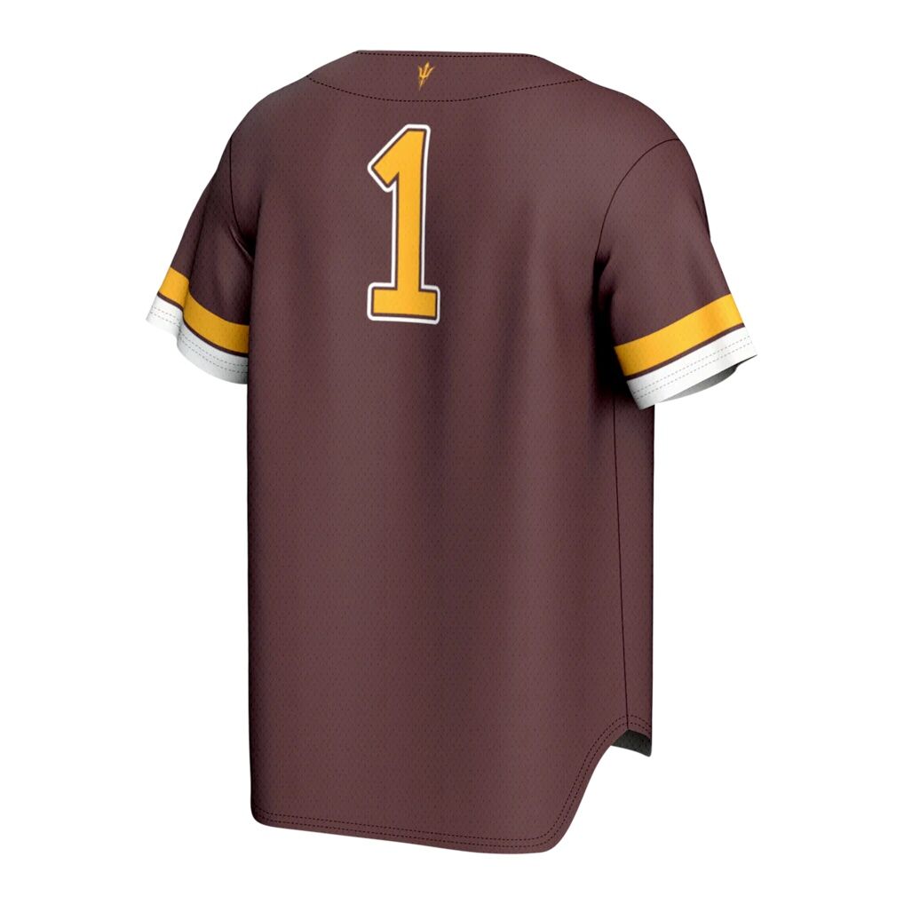 Arizona State Sun Devils GameDay Greats Unisex Lightweight Collegiate Baseball Fashion Jersey - Maroon