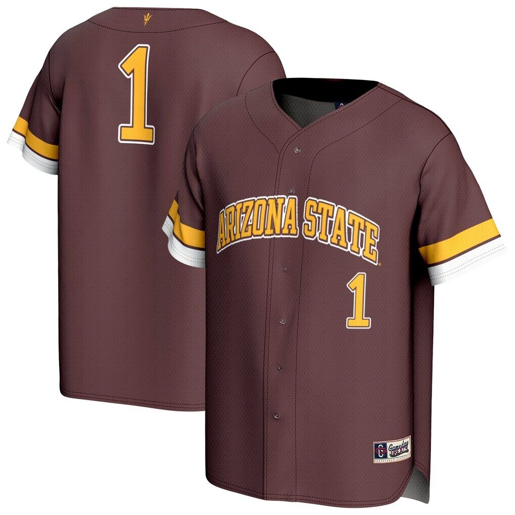 Arizona State Sun Devils GameDay Greats Unisex Lightweight Collegiate Baseball Fashion Jersey - Maroon