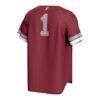 Fordham Rams GameDay Greats Youth Lightweight Collegiate Baseball Fashion Jersey - Maroon - Detail View