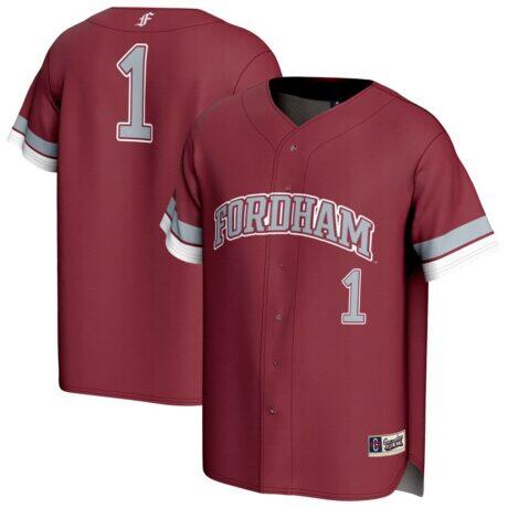 Fordham Rams GameDay Greats Youth Lightweight Collegiate Baseball Fashion Jersey - Maroon - Front View