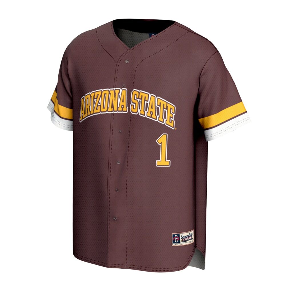 Arizona State Sun Devils GameDay Greats Youth Lightweight Collegiate Baseball Fashion Jersey - Maroon