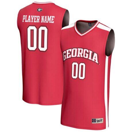 Georgia Bulldogs GameDay Greats Unisex Lightweight Collegiate Women's Basketball NIL Pick-A-Player Fashion Jersey - Red - Front View