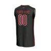Arkansas Razorbacks GameDay Greats Unisex Lightweight Collegiate Women's Basketball NIL Pick-A-Player Fashion Jersey - Black - Detail View