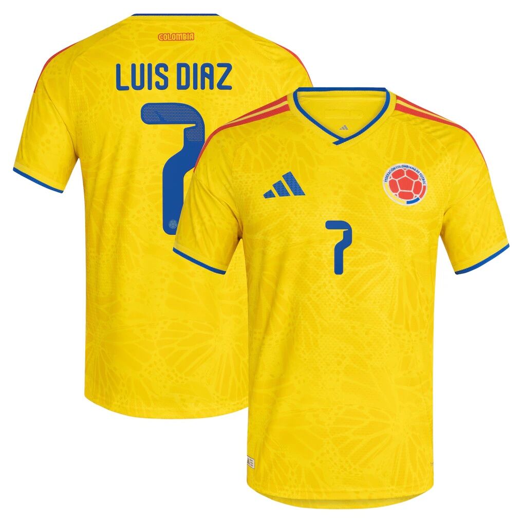 Luis Diaz Colombia National Team adidas 2026 Home Authentic Jersey